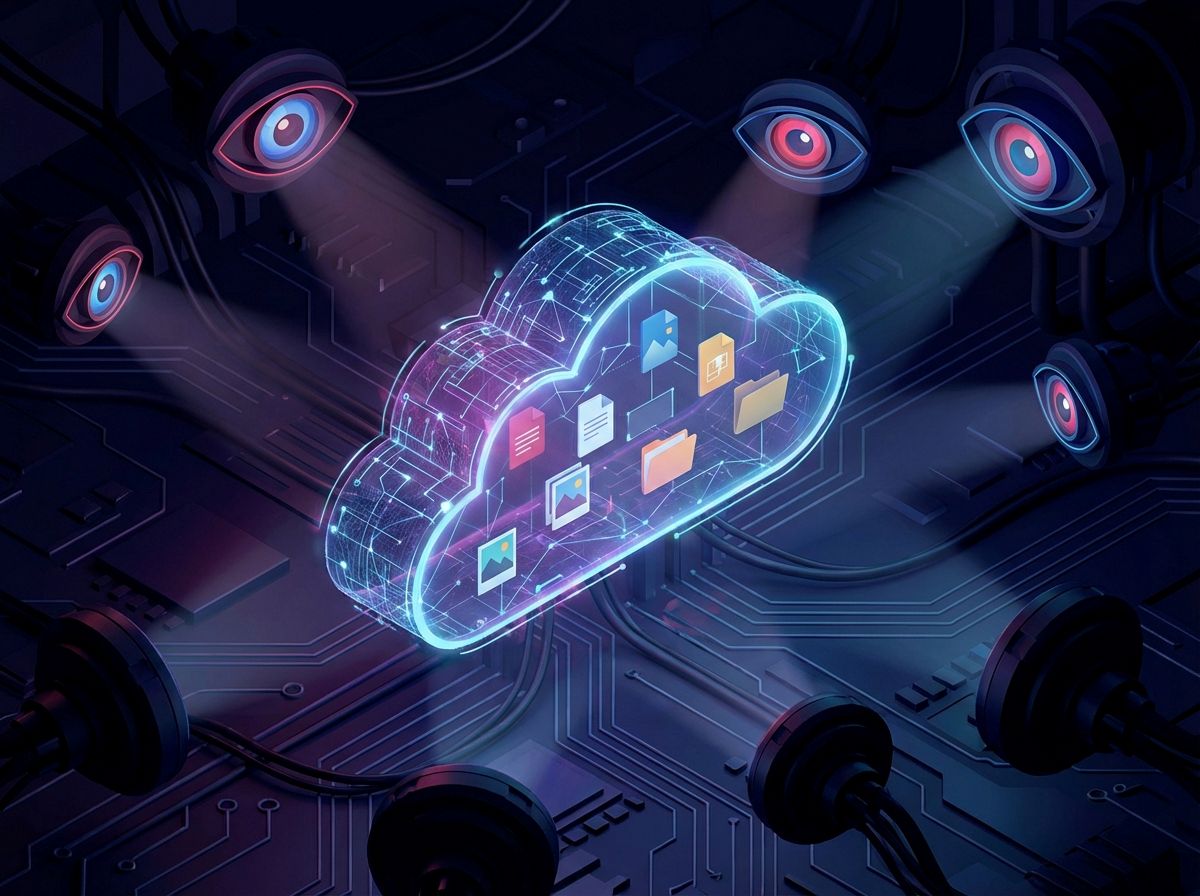 公有云存储存在的数据隐私与安全风险示意图